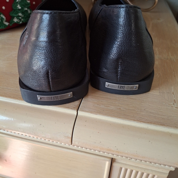 FRYE Claire Leather slip on Heavy Stitch Fat 10 - Picture 9 of 10